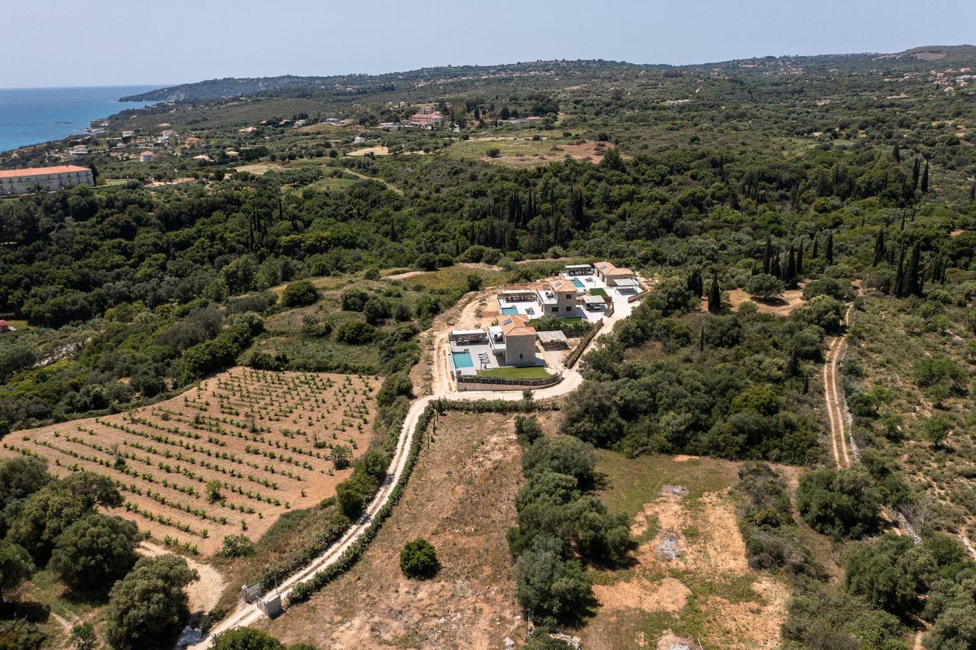 Kefalonia Stone Villas - Villa Petros Kefalonica Трапезаки Экстерьер фото
